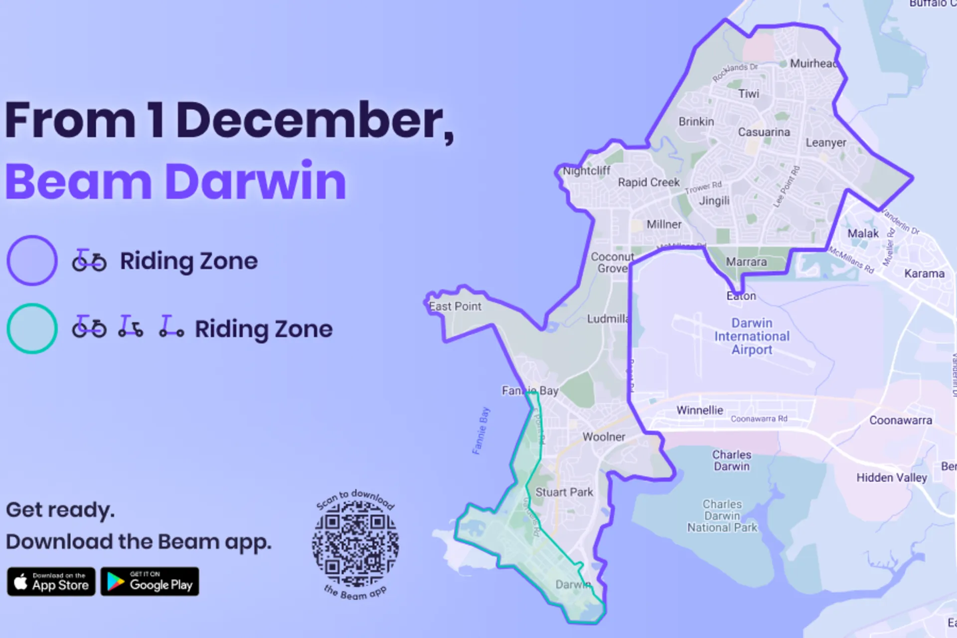 Beam wins 2-year operational license in Darwin, bringing significant upgrades to the city’s micromobility fleet